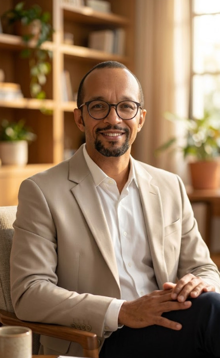 Mentora brasileira sorrindo